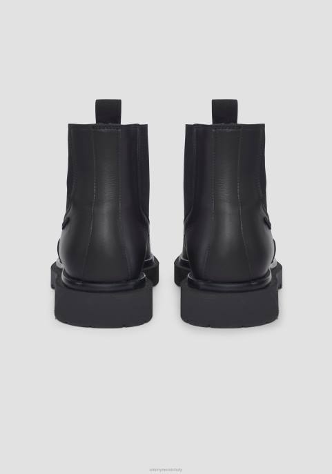 Antony Morato mężczyźni Skórzane buty Chelsea firmy Avedon VNLT328 obuwie czarny