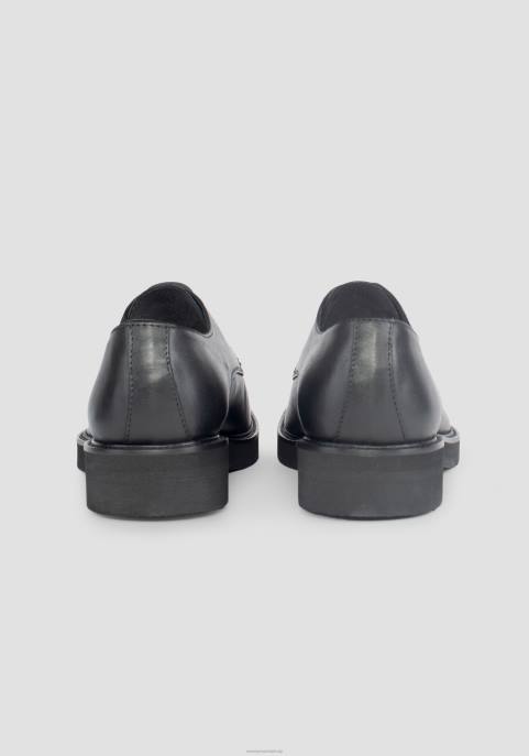 Antony Morato mężczyźni derby ze skóry morskiej VNLT330 obuwie czarny