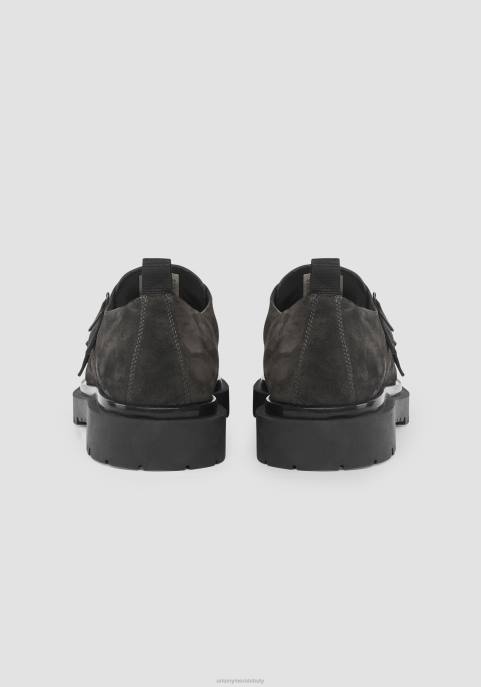 Antony Morato mężczyźni jałowe, zamszowe buty z paskiem typu monk VNLT327 obuwie 9074