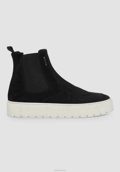 Antony Morato mężczyźni Wysokie zamszowe trampki Martin VNLT304 obuwie czarny