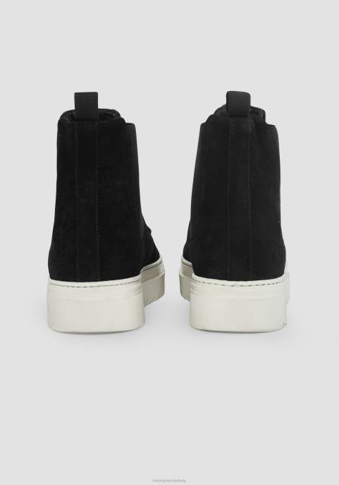 Antony Morato mężczyźni Wysokie zamszowe trampki Martin VNLT304 obuwie czarny