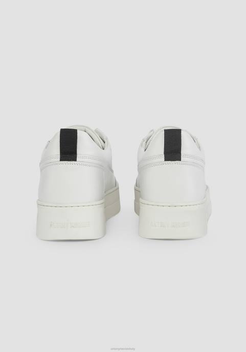 Antony Morato mężczyźni skórzane trampki Flint z niską cholewką VNLT301 obuwie biały