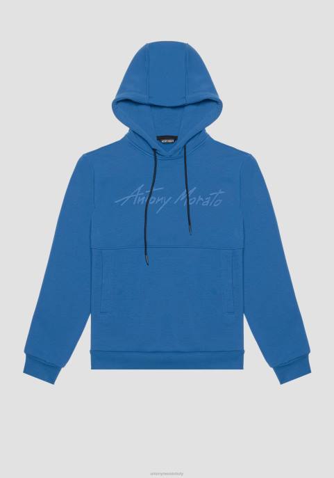 Antony Morato mężczyźni Bluza o regularnym kroju, wykonana z elastycznej mieszanki zawierającej bawełnę, z haftowanym logo VNLT49 odzież 7117