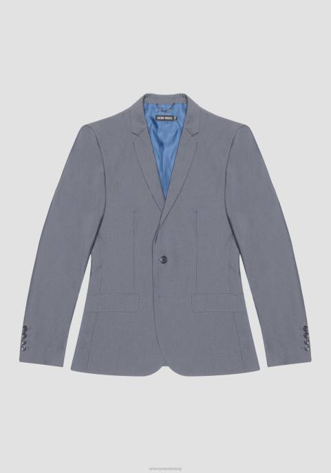 Antony Morato mężczyźni Kurtka Bonnie o dopasowanym kroju z elastycznej tkaniny z domieszką wiskozy VNLT27 odzież jasny niebieski