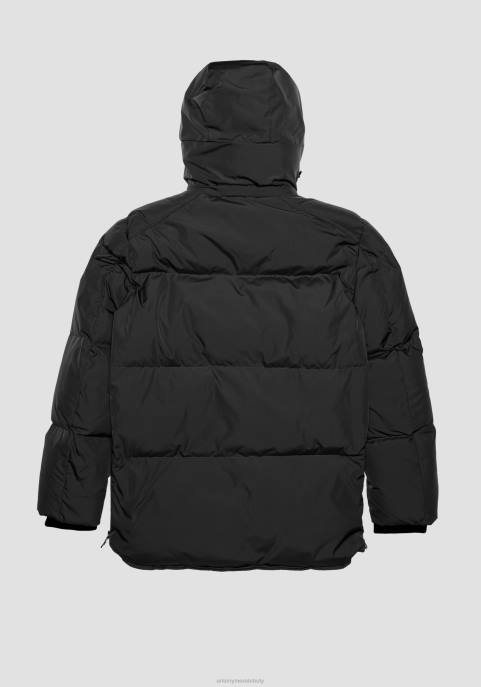 Antony Morato mężczyźni Kurtka oslo o regularnym kroju, z materiału technicznego, z wyściółką Sorona Aura VNLT16 odzież czarny