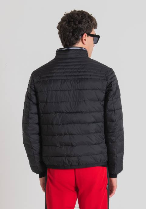 Antony Morato mężczyźni Kurtka slim fit z ekologiczną wyściółką Sorona Aura VNLT10 odzież czarny