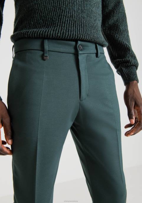 Antony Morato mężczyźni Spodnie Ashe o bardzo obcisłym kroju z elastycznej mieszanki wiskozy o diagonalnym splocie VNLT251 odzież 4076