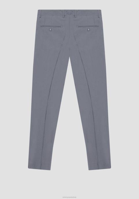 Antony Morato mężczyźni Spodnie Bonnie o dopasowanym kroju, z mieszanki elastycznej wiskozy imitującej dżins VNLT266 odzież jasny niebieski