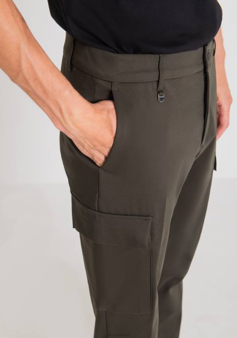 Antony Morato mężczyźni Spodnie bjorn o obcisłym kroju z elastycznej mieszanki bawełny, z bocznymi kieszeniami i zamkiem u dołu VNLT249 odzież 4075