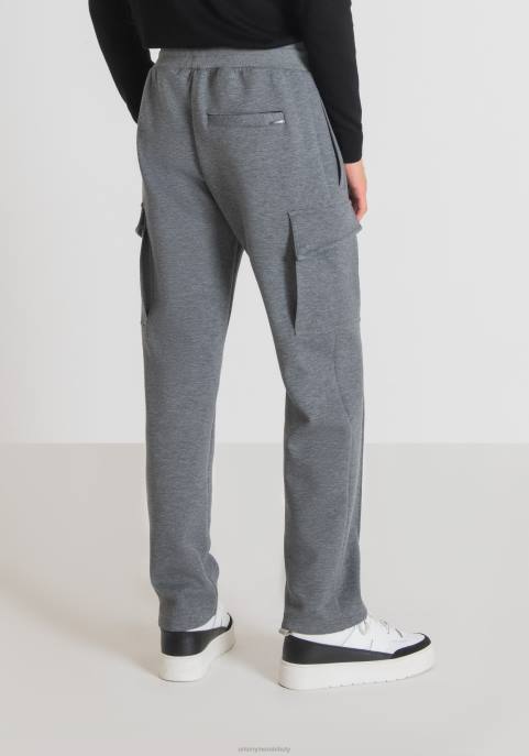 Antony Morato mężczyźni Spodnie dresowe o regularnym kroju z mieszanki wiskozy i stretchu do nurkowania VNLT265 odzież średni szary melanż