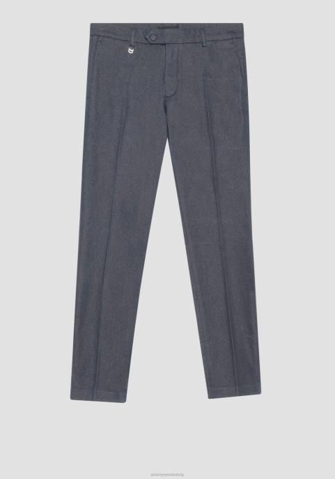 Antony Morato mężczyźni Spodnie o obcisłym kroju z domieszką bawełny Bryan i efektem elastycznego denimu VNLT268 odzież jasny niebieski